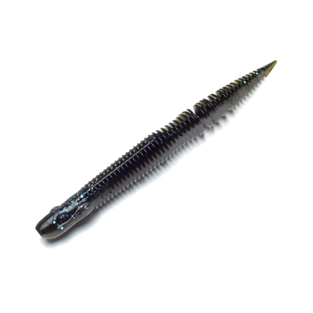 CHEETAH’s Tail  3.3”  Black Blue/Smoke Silver